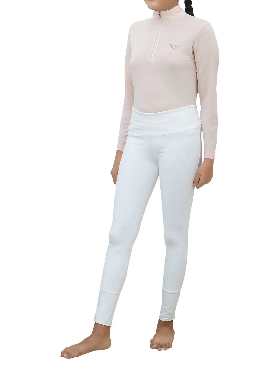 TuffRider Kirby Icefil zonneshirt zwart kids UPF50