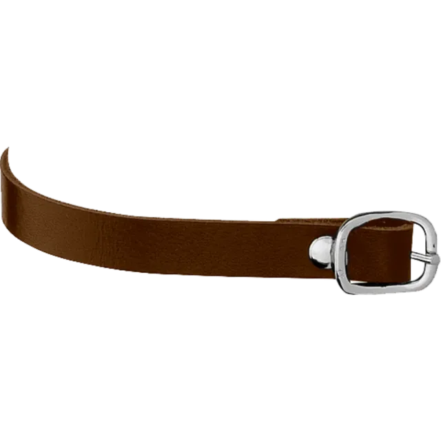 HS Sprenger sporenriemen 45 cm leer bruin zilver