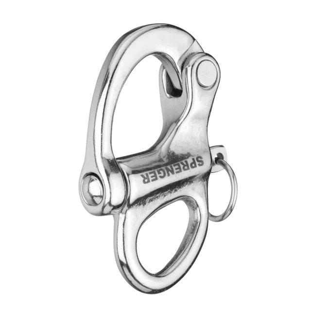 HS Sprenger Schnappschäkel snapschakel 35 mm roestvrij