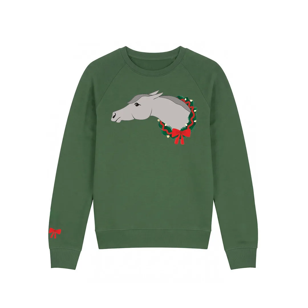 Dapplebay Mare-y & Bright sweatshirt Hunter kind geborduurd