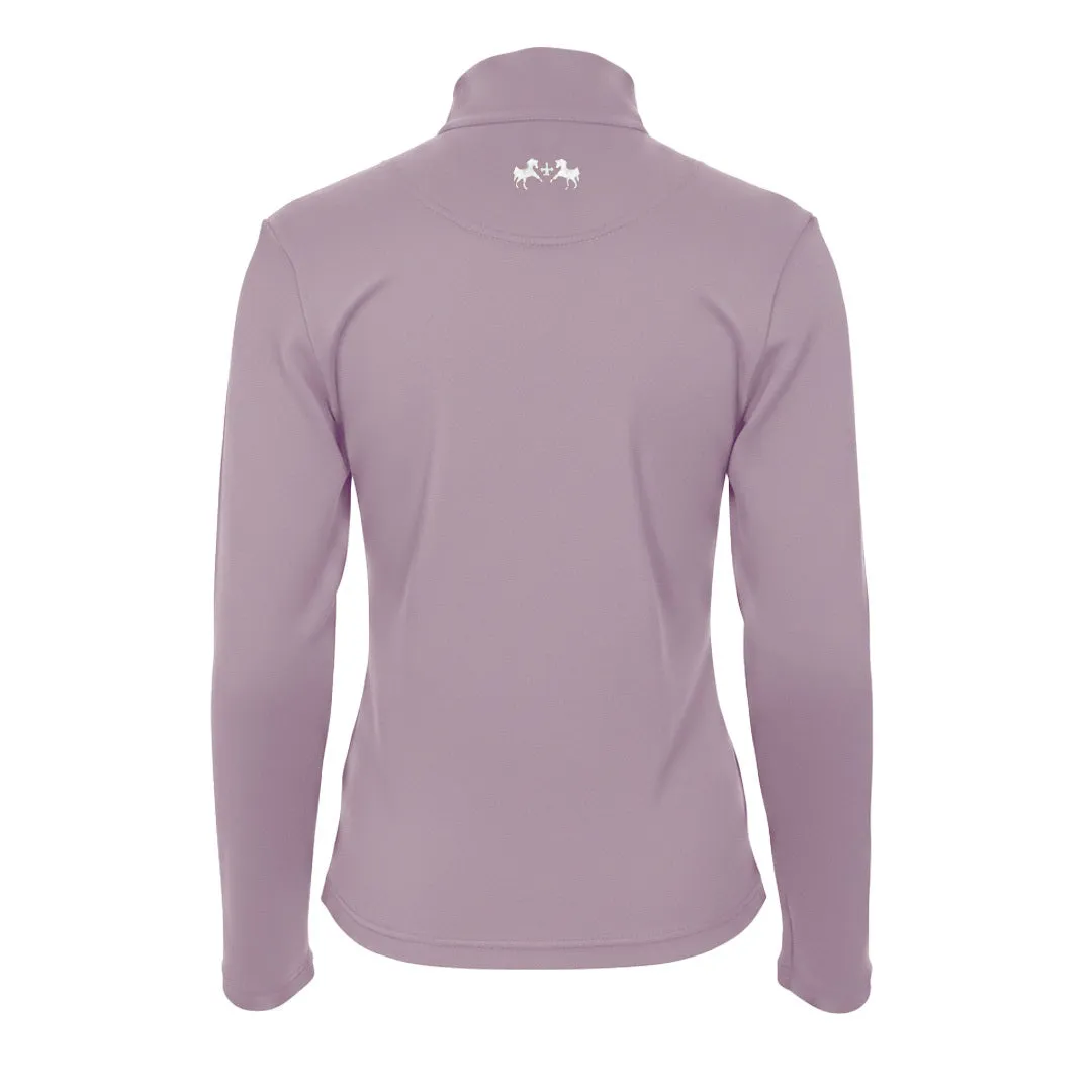 Equine Couture Thermal Turtleneck thermoshirt grijs stretch