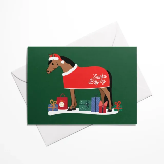 Dapplebay Santa Bay-by kerstkaart paard multi 8-pack
