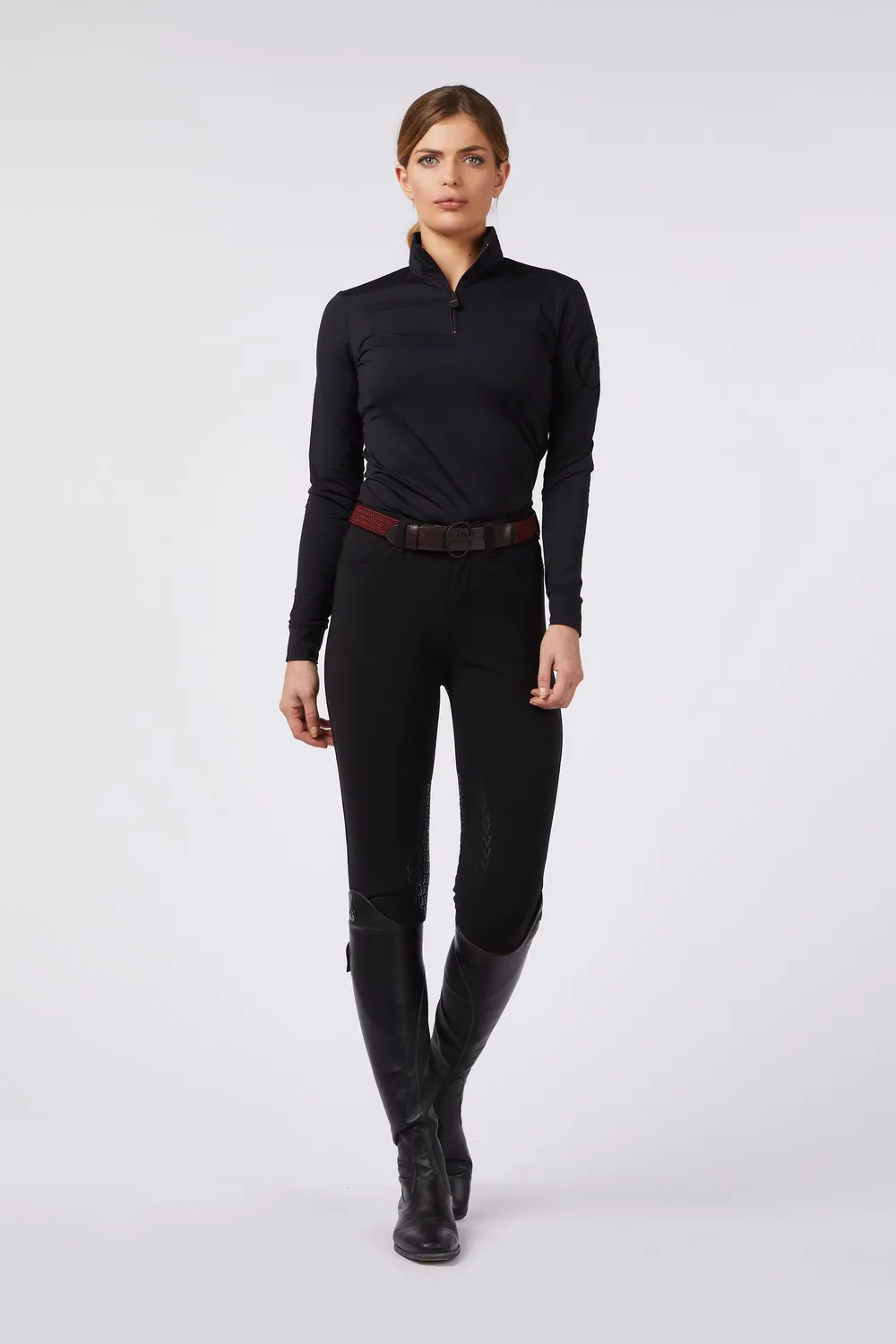 Vestrum Kuji dames trainingstop winter zwart thermo