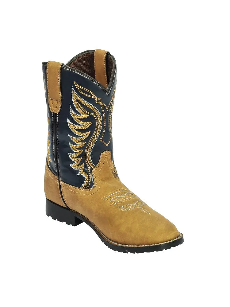 TuffRider Lassen western laarzen kind Tan ronde neus
