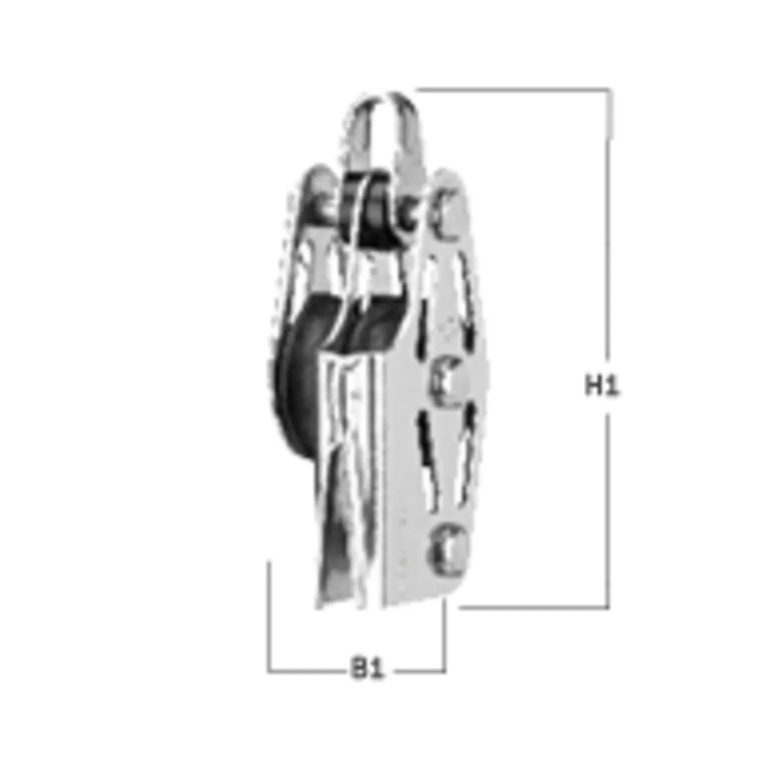 Herm Sprenger V-Klemmenblok Gleitlager 6 mm blok 2 rollen