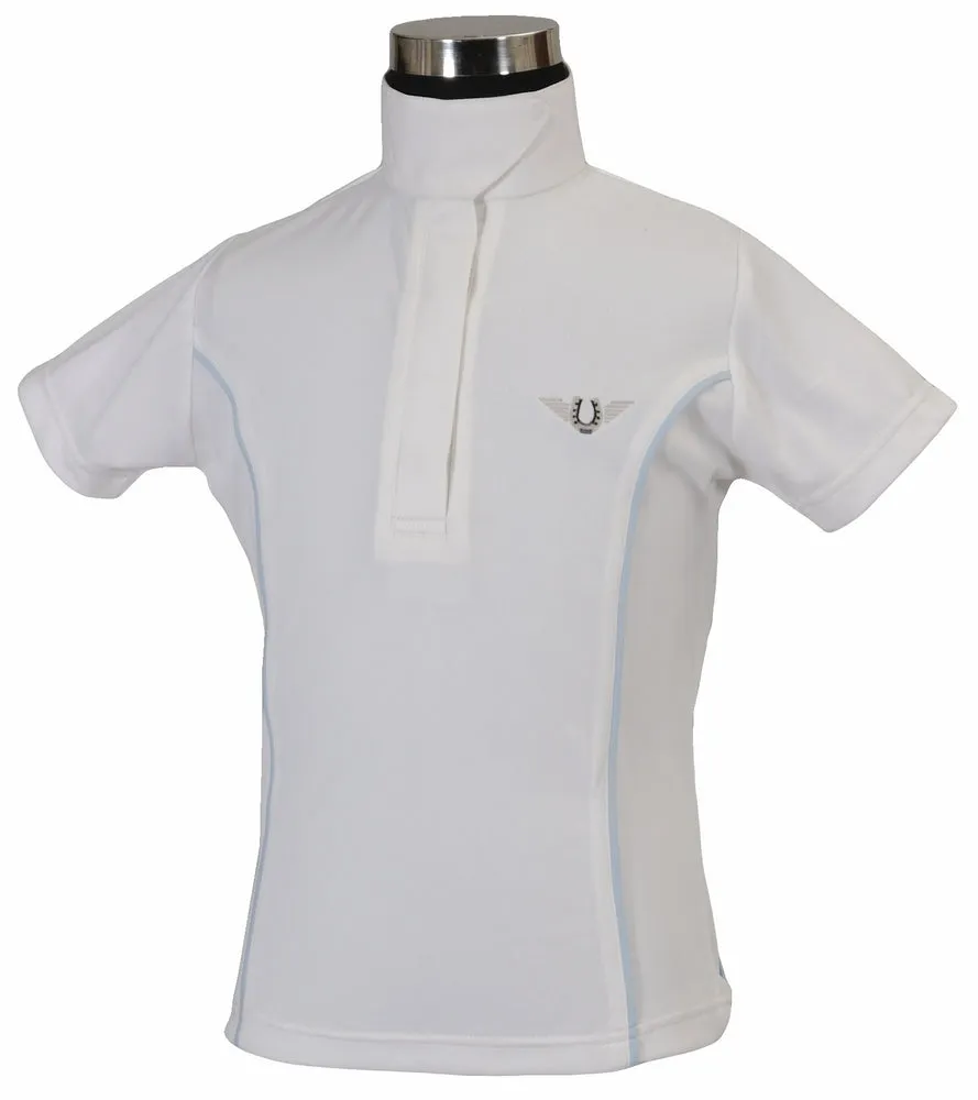 TuffRider Kirby wedstrijdshirt korte mouw wit-wit S sneldrogend