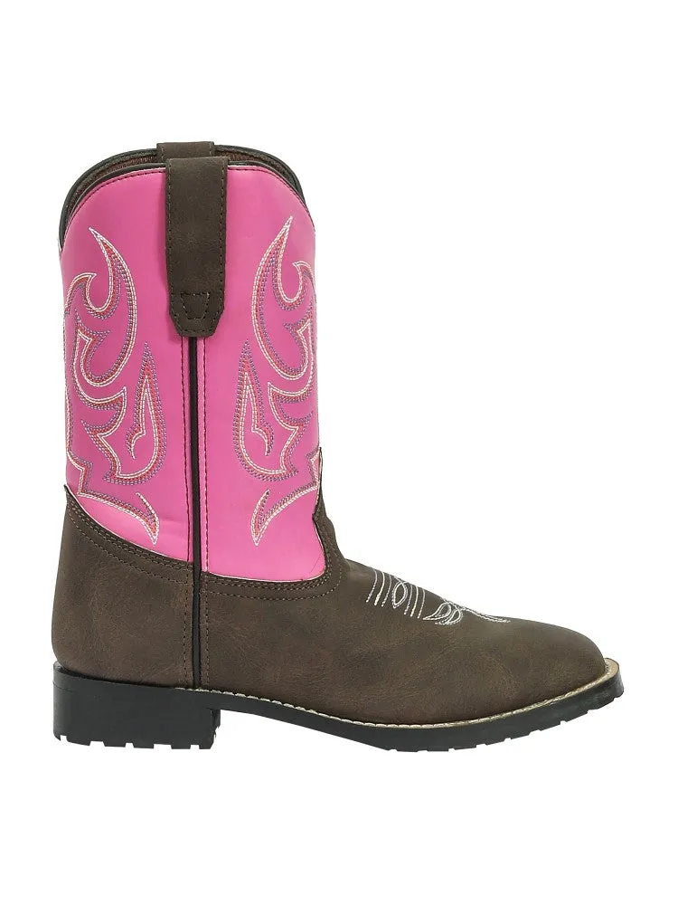 TuffRider Voyageurs kinder westernlaarzen mocha roze