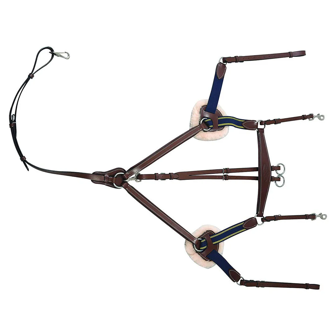 Henri de Rivel Pro 5 Point Elastic borsttuig zwart