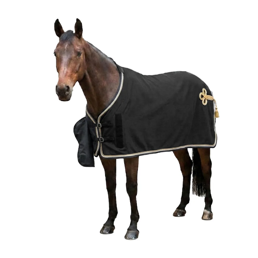 Equine Couture Soft Shell dress sheet Zwart 81 fleecedeken