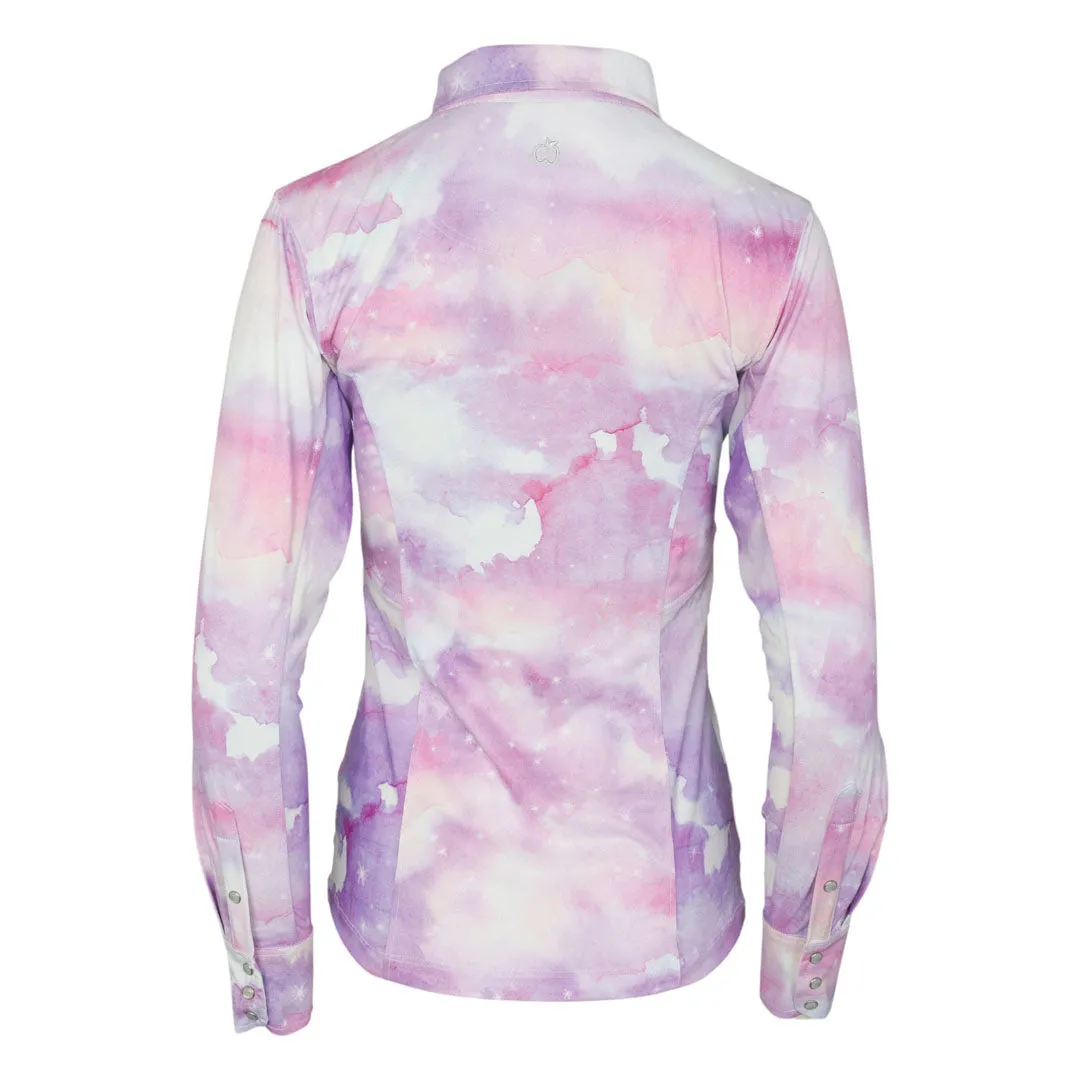 Dapplebay Lavender Haze western blouse lavender stretch
