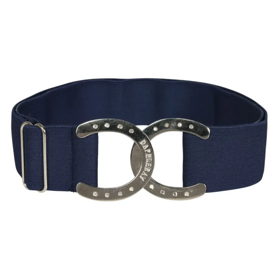 Dapplebay Horse Shoe elastische riem Navy One Size