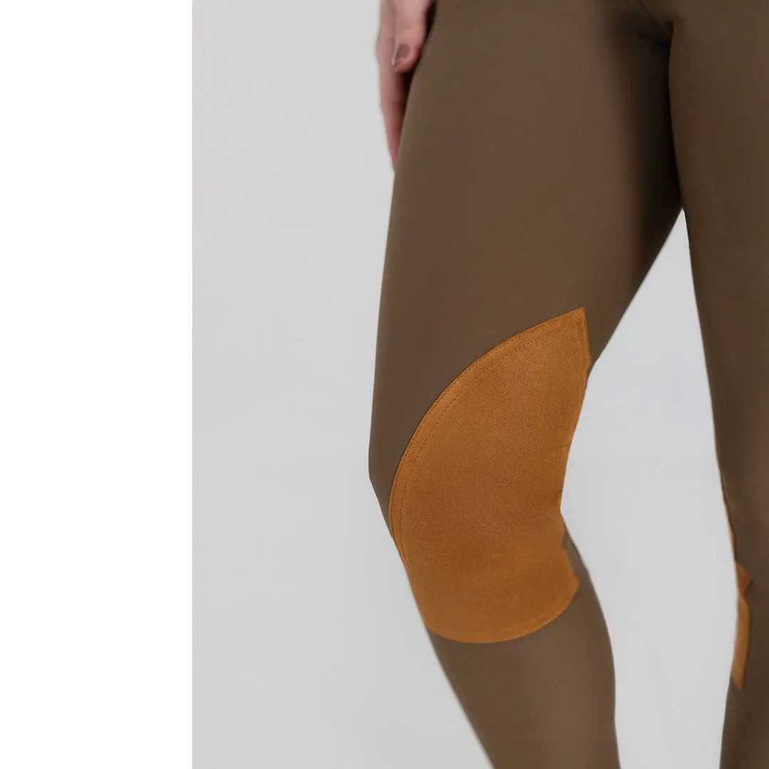 Dapplebay Sport Suede Knee Patch rijbroek Chestnut