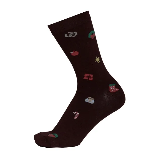 Dapplebay Holiday Charms sokken dames rekbaar kerst