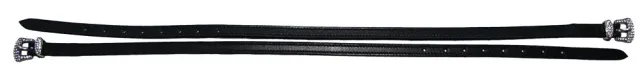 Henri de Rivel sporriemen zwart 18 inch leer