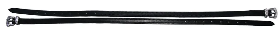 Henri de Rivel sporriemen zwart 18 inch leer