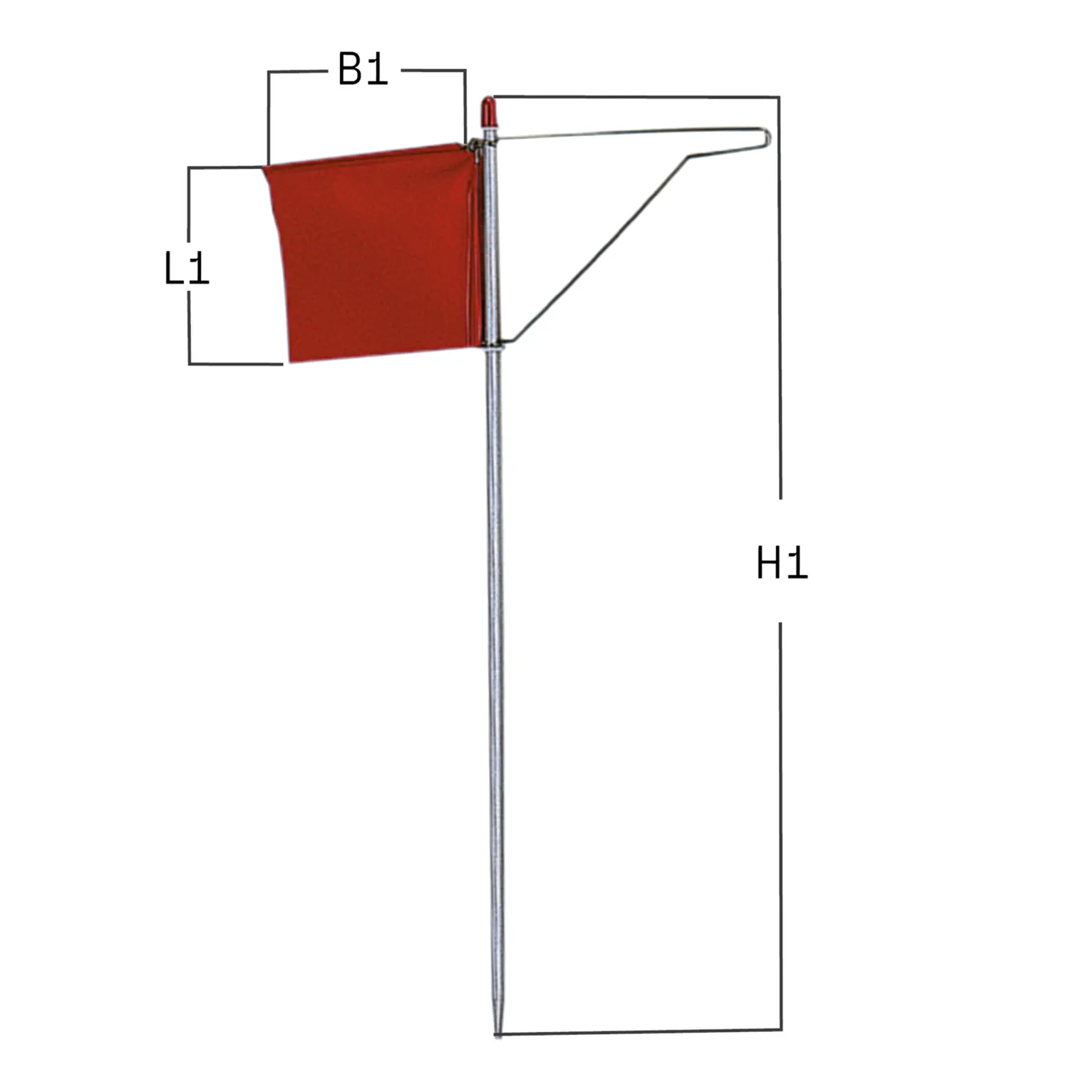 Herm Sprenger Verklicker windvaan Optimist 390 mm