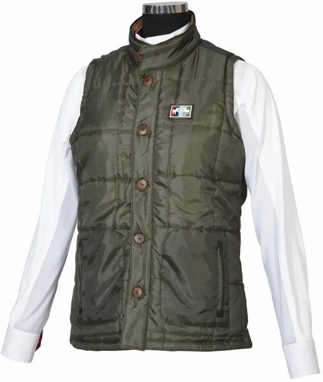 Equine Couture Finley Omkeerbare Bodywarmer Olijf S