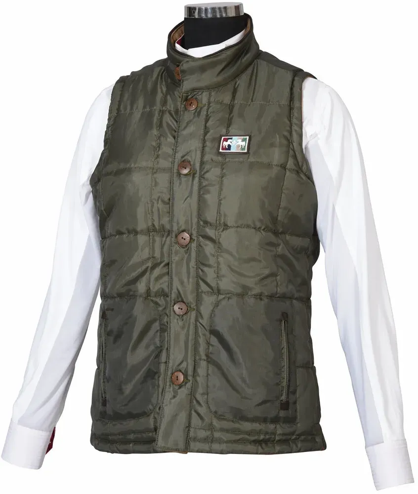 Equine Couture Finley Omkeerbare Bodywarmer Olijf S