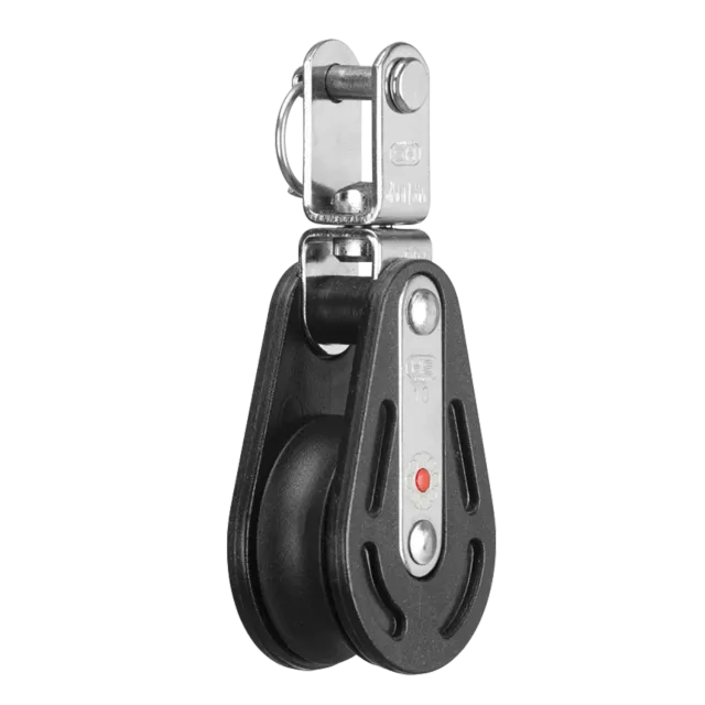 HS Sprenger Kogelblok 10 mm Enkele Katrol met U-Wartel