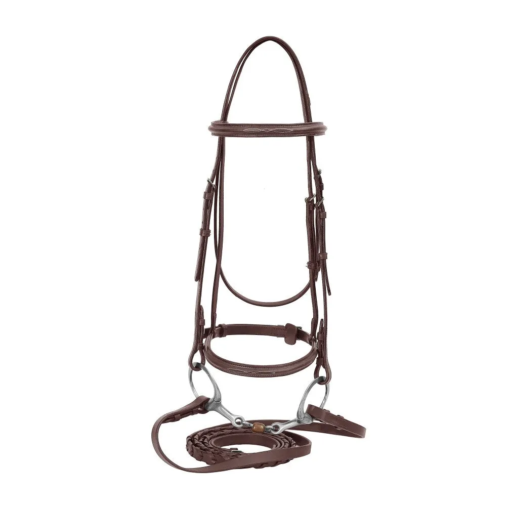 Henri de Rivel Advantage Fancy Raised rijhoofdstel havana