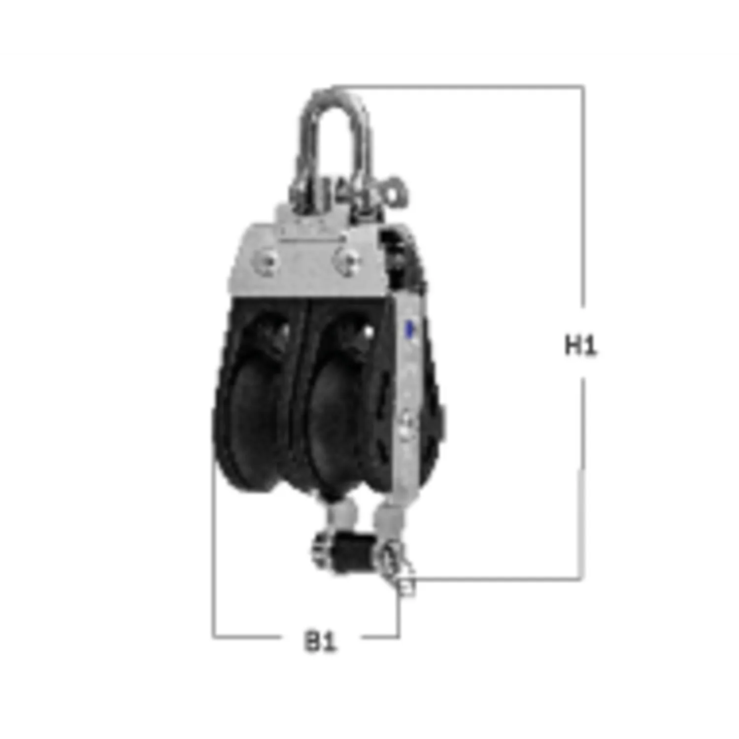 HS Sprenger S-Block Gleitlager 8 mm blok 2 rols hondsvot