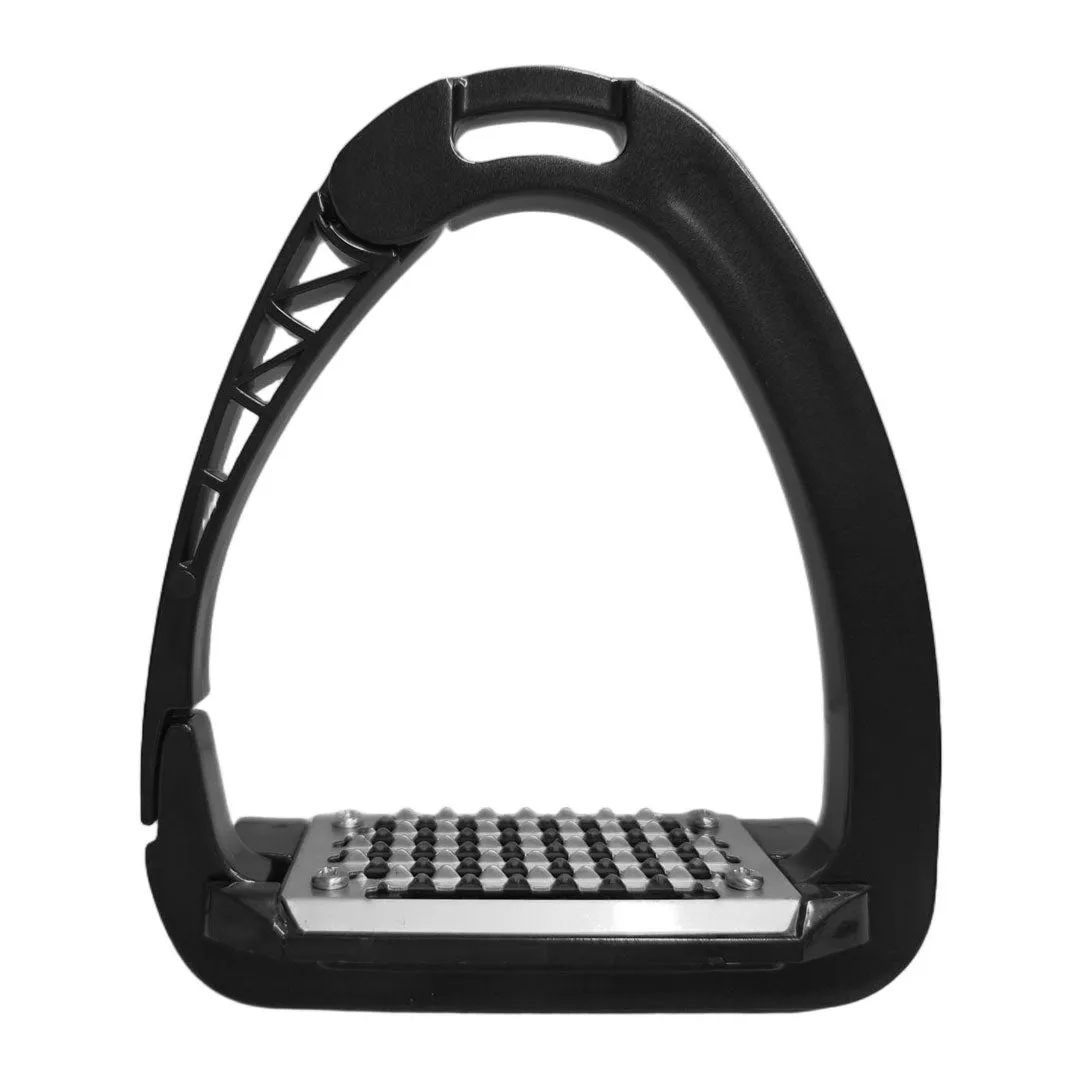 TuffRider Tech Safety Stirrups stijgbeugels zwart aluminium 11,4 cm