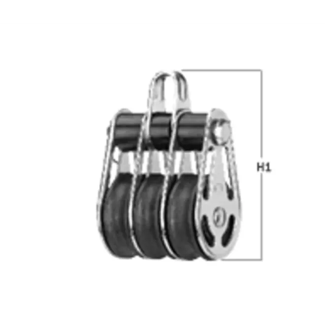Herm Sprenger Glijlager Blok Katrol 6 mm 3-schijfs beugel