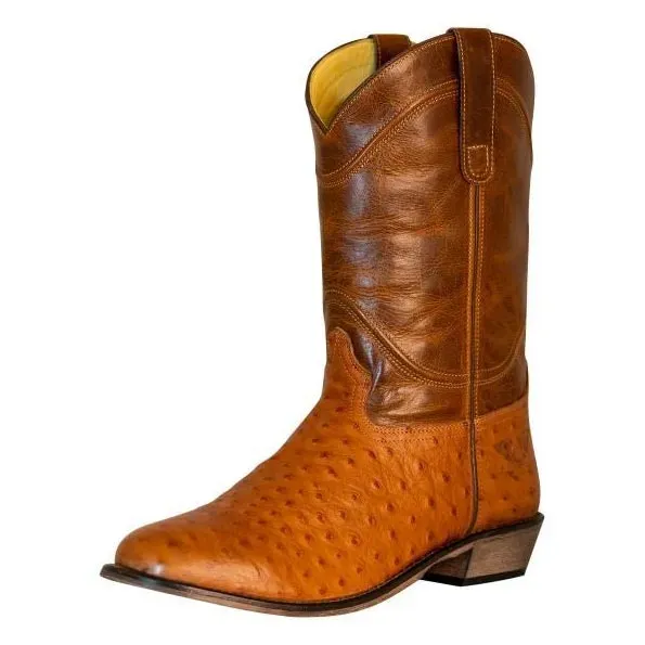 TuffRider Norris westernlaarzen heren leerprint tan