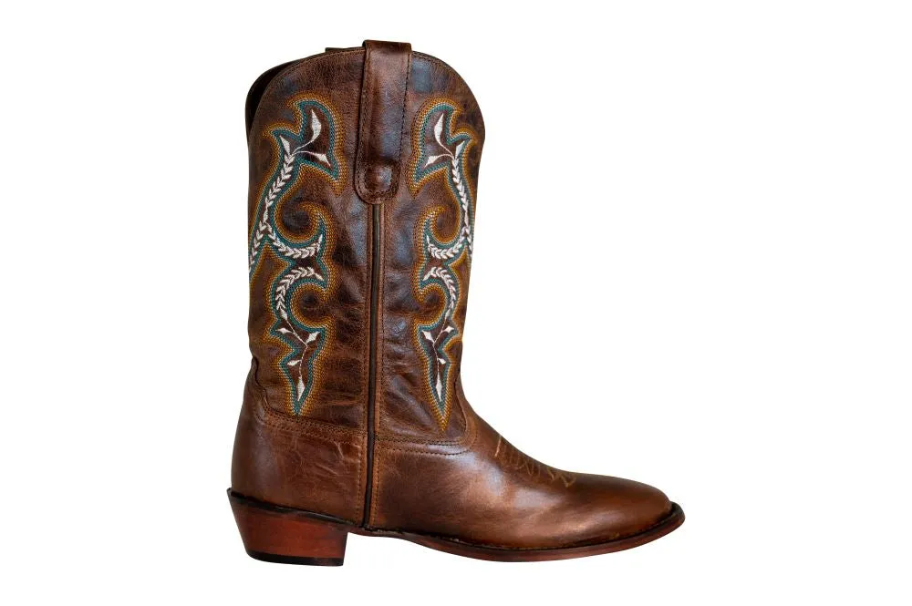 TuffRider Jenny dames westernlaarzen Bruin leer square