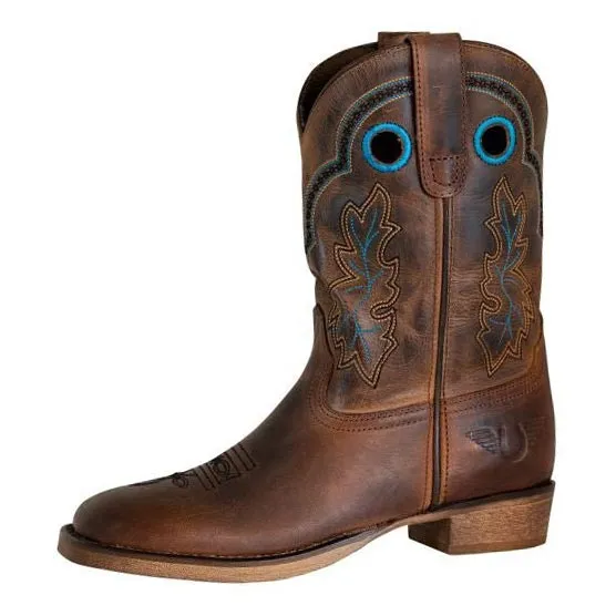 TuffRider Rushmore westernlaarzen bruin kids eikenblad