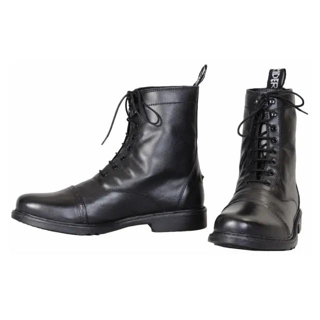 TuffRider Baroque Laced rijschoenen Zwart heren leer