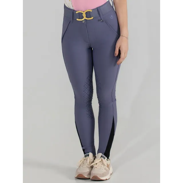 Dapplebay Sport Silicone Knee Patch rijbroek Purple Dusk