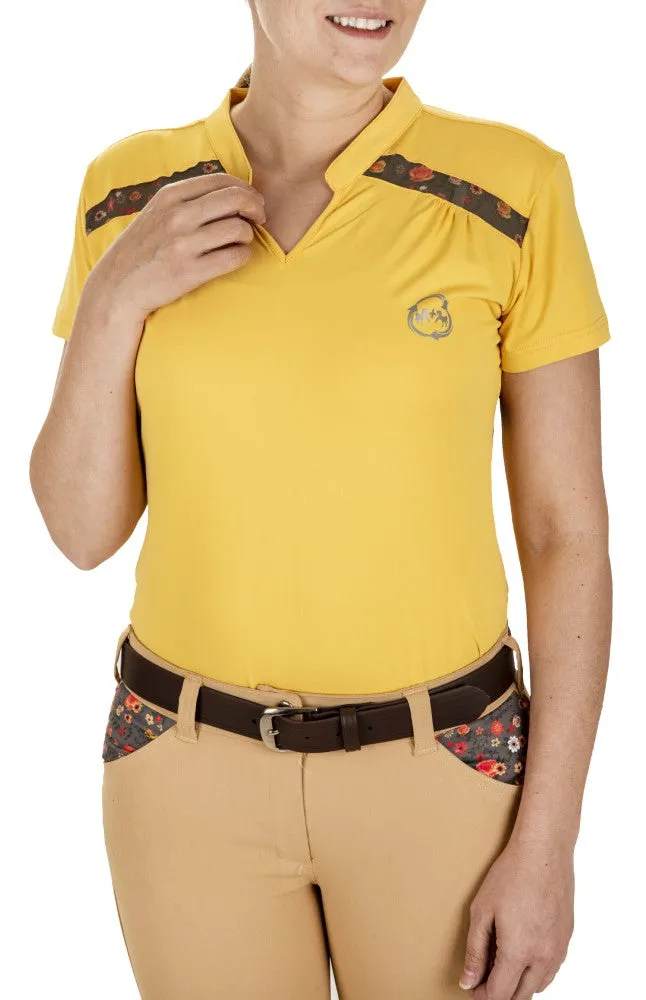 Equine Couture EcoRider Thea sportshirt marigold mesh