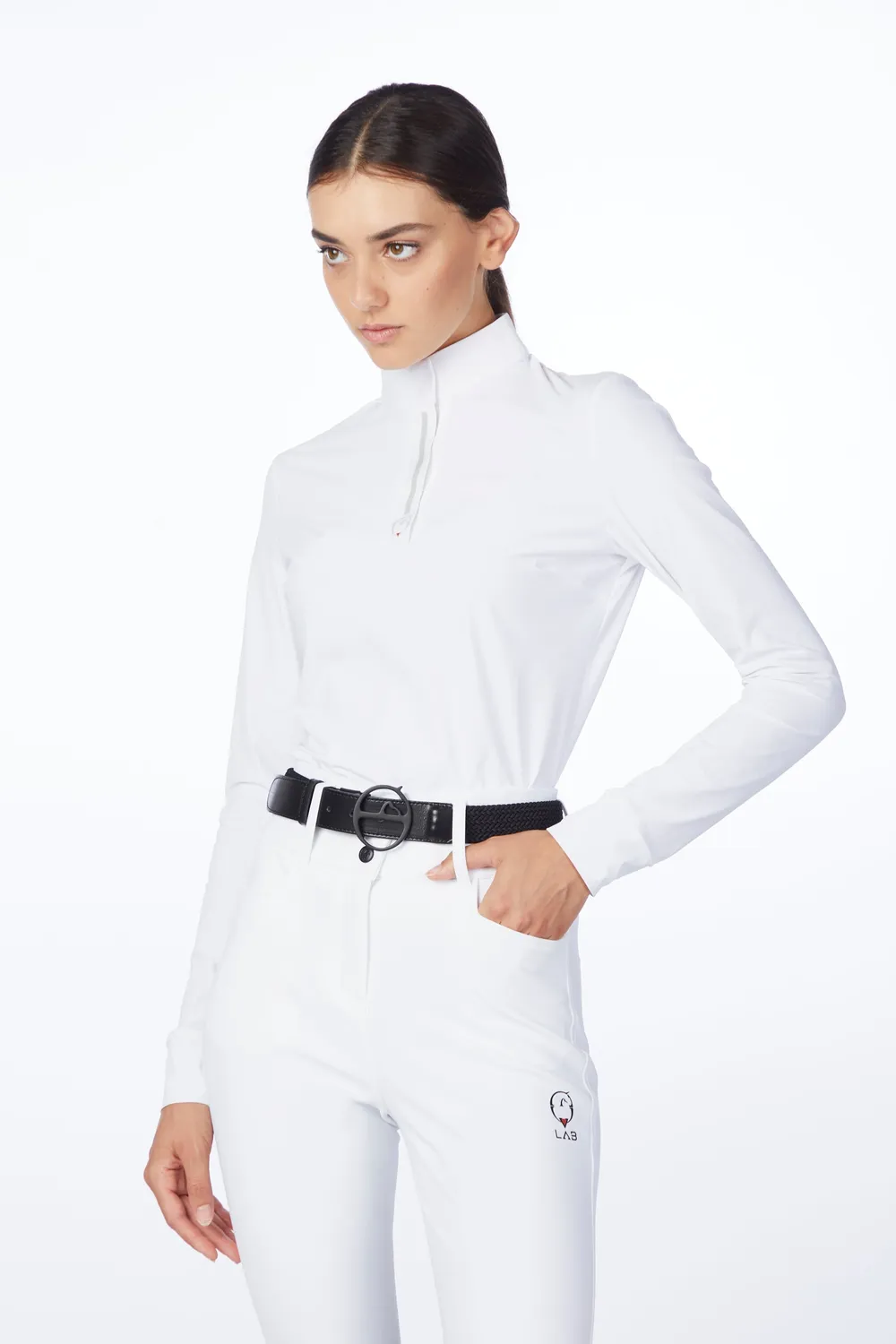 Vestrum Markab dames wedstrijdshirt lange mouw wit