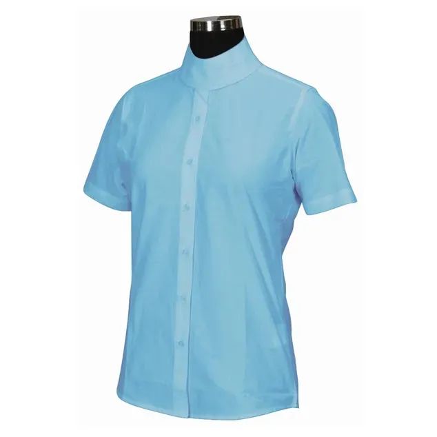 TuffRider Starter kinder wedstrijdshirt korte mouw wit kreukvrij