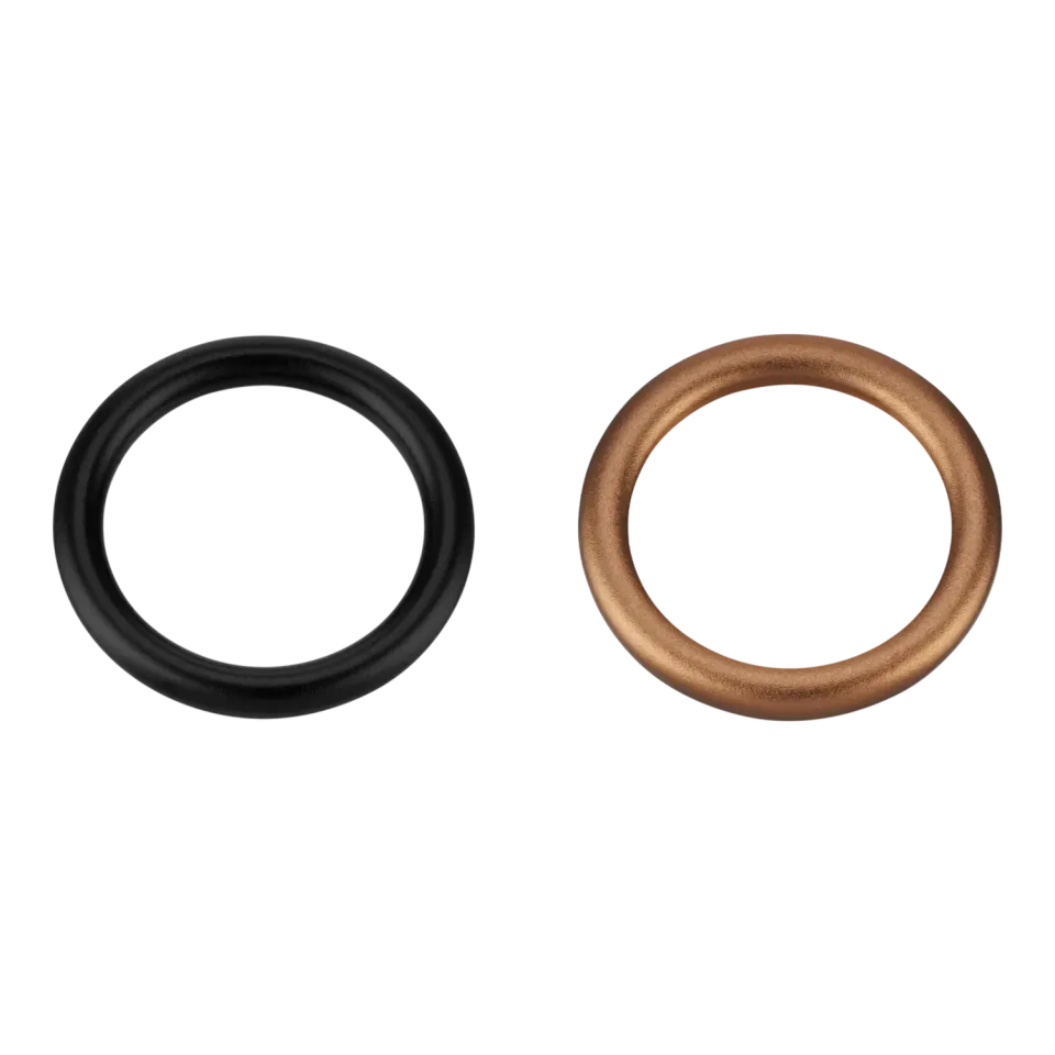 Herm Sprenger ring aluminium 25 mm bitring zwart