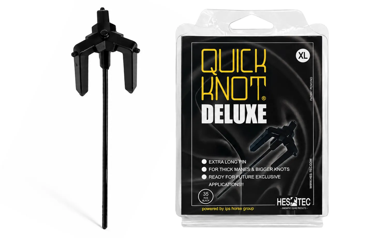 Quick Knot Deluxe XL vlechtclips zwart dikke manen