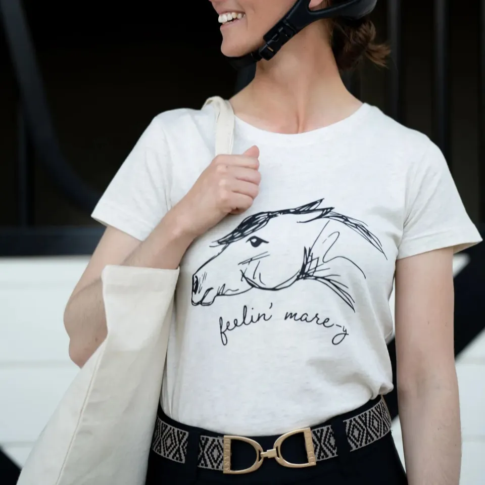 Dapplebay Feelin Mare-y T-shirt natural katoen opdruk