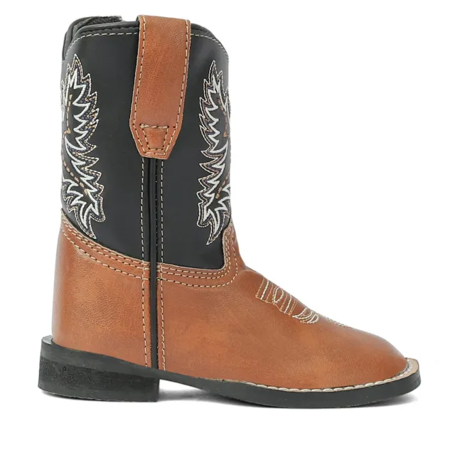 TuffRider Olympic peuter westernlaarzen Tan square toe
