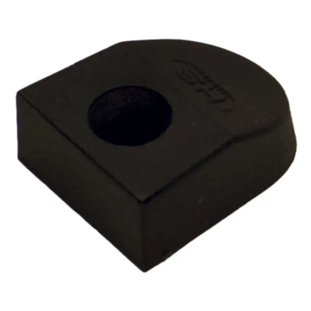 HS Sprenger Eindstuk rail zwart kunststof 25mm 4mm