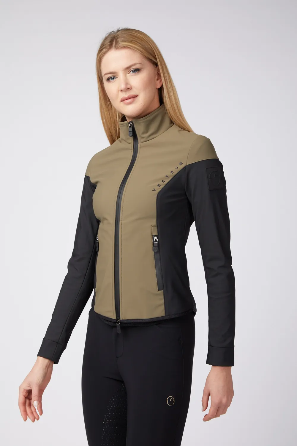 Vestrum Riad dames softshell donkerbruin winddicht