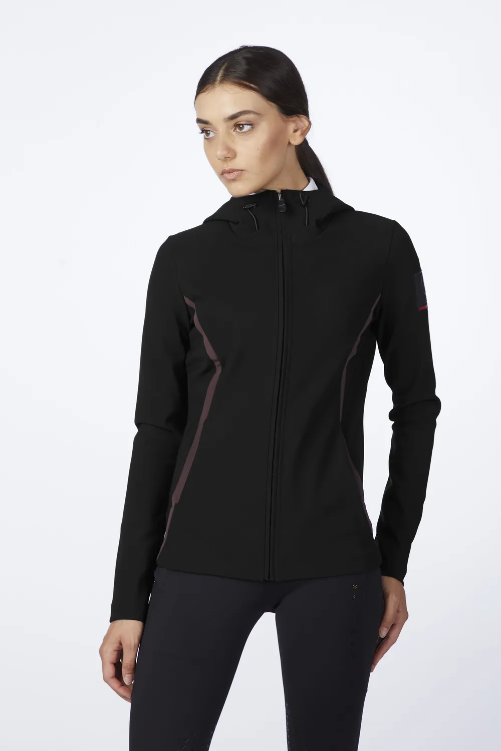 Vestrum Cassiopea hoodie dames zwart met capuchon