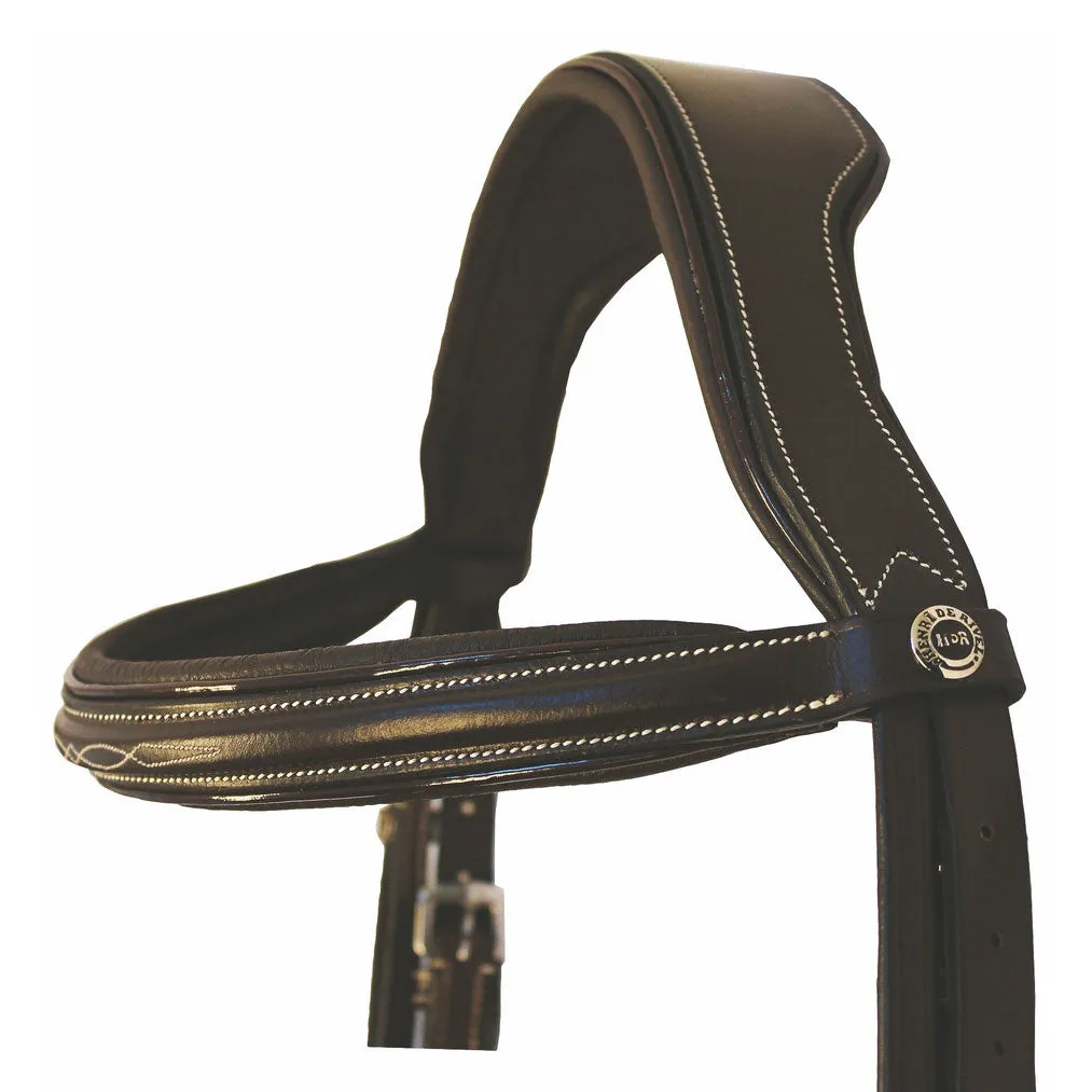 Henri de Rivel Pro Mono Crown hoofdstel havana lakbies
