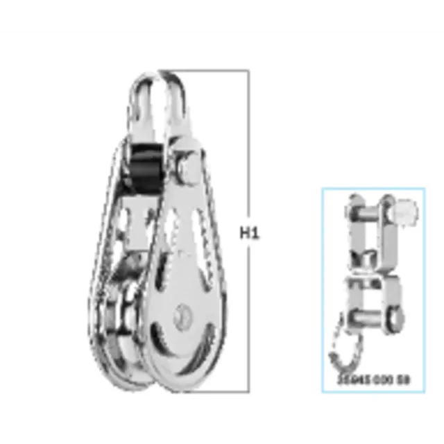HS Sprenger Draadblok 6 mm blok enkel met beugel