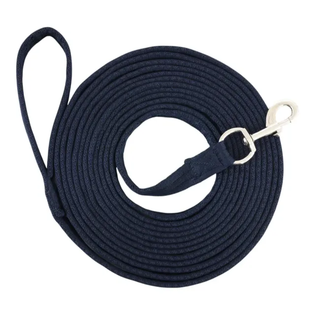 TuffRider Cushion Web longeerlijn Navy 7,6m