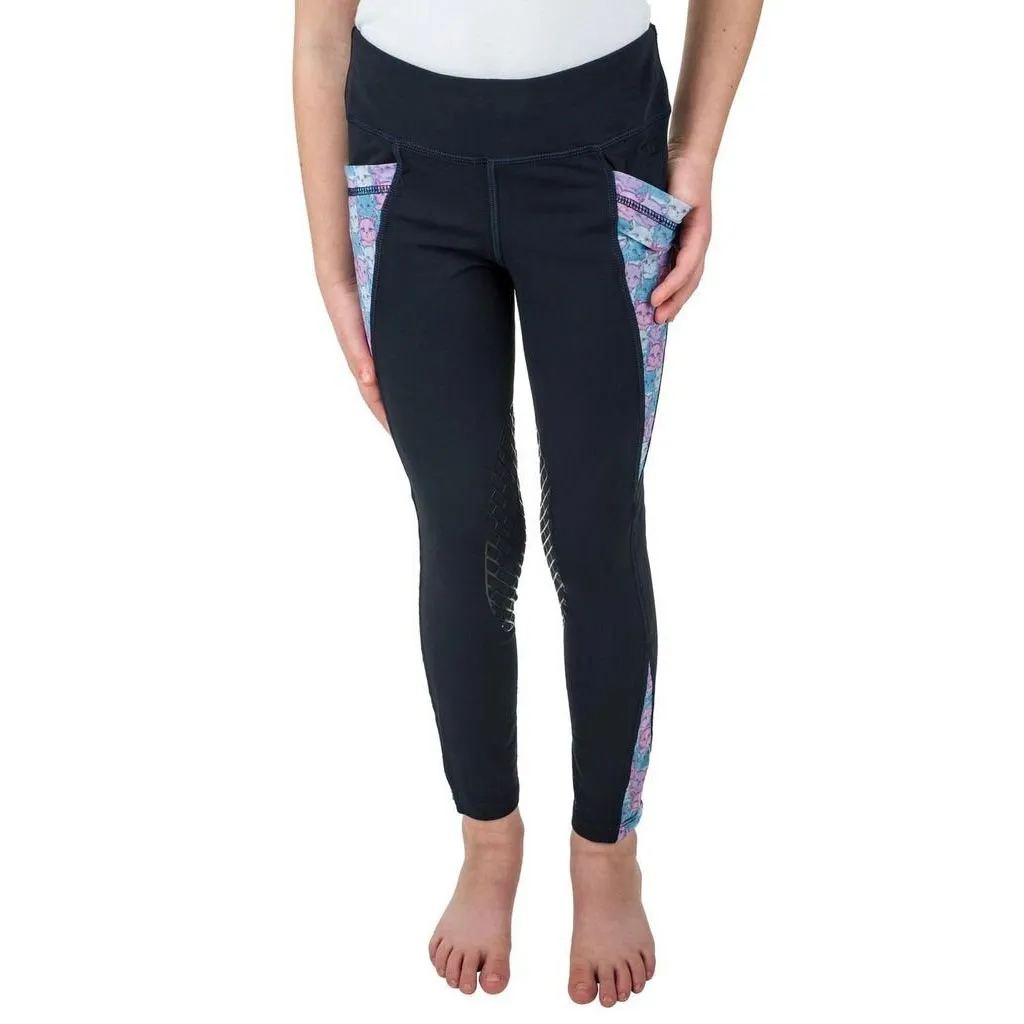 TuffRider Minerva kinder rijlegging Fat Pony print kniepatch