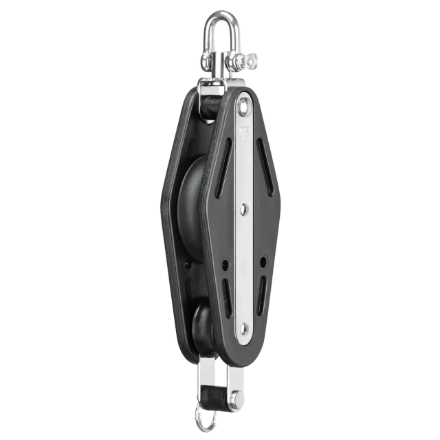 HS Sprenger Vioolblok Katrol 12 mm 2-Schijfs Met Wartel