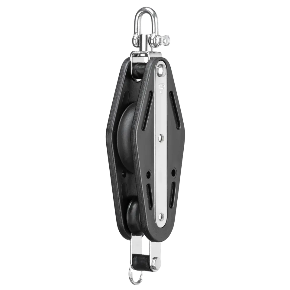 Herm Sprenger vioolblok 12 mm 2-schijfs met wervel zwart
