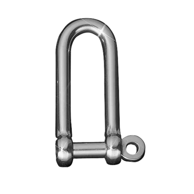 HS Sprenger D-harpsluiting rvs 8 mm recht lang