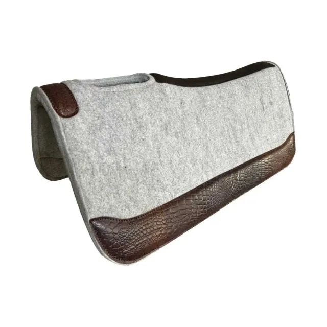 TuffRider Ridgeback western zadelpad grijs 32x32 vilt 1 inch